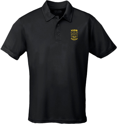 Just Cool - Vi39 Polyester Polo Kids - Jet Black